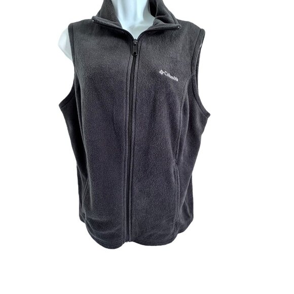 Columbia Women’s Fleece Vest Gray Size Large - Picture 1 of 13
